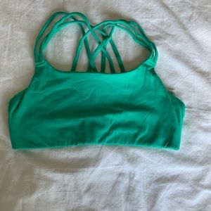 Athleta green sports bra